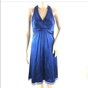 Size 4 Ann Taylor Silk Cross Front Halter Dress